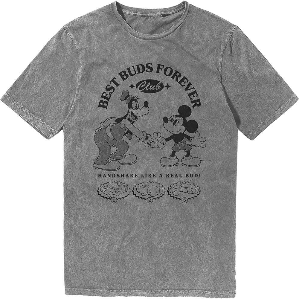 Disney - MM Best Buds Forever Club Mens Tshirt - Grey